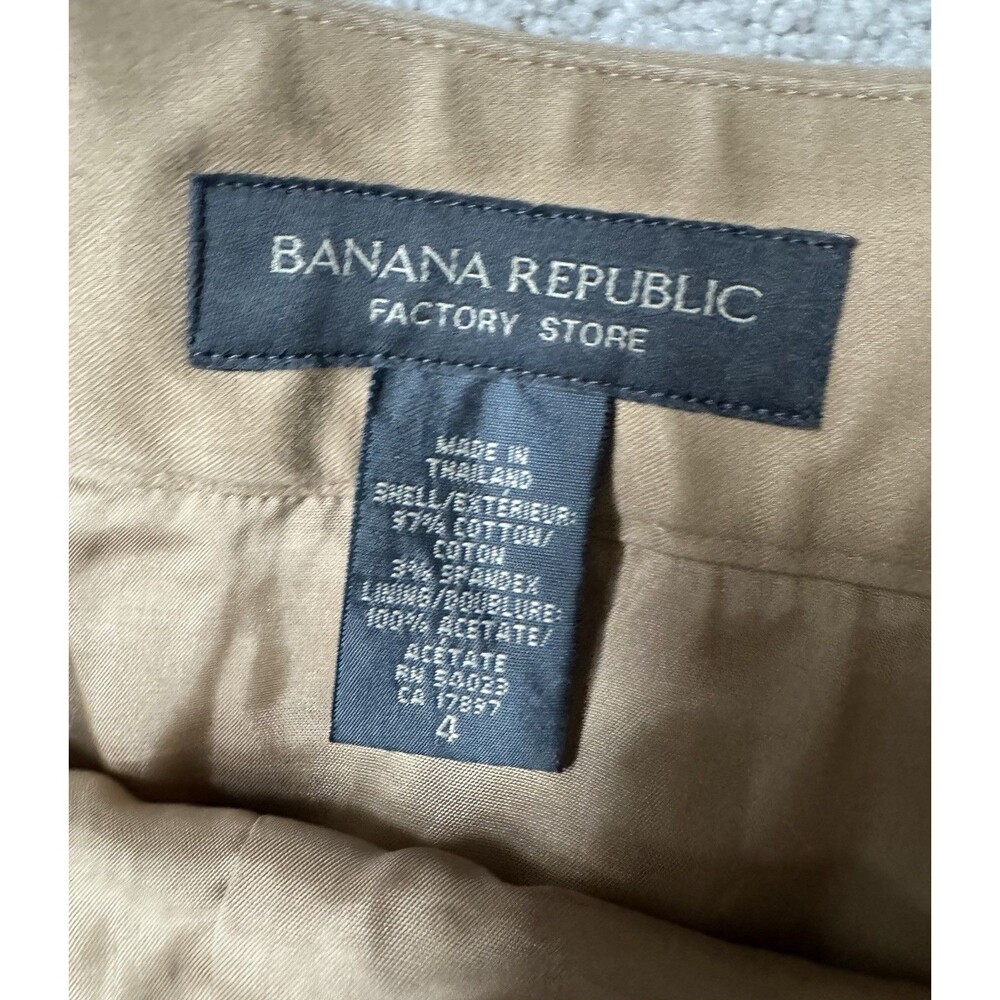 Vintage 2002 Banana Republic Factory Y2K Camel Maxi Skirt Front Slit Minimalist - Picture 3 of 11